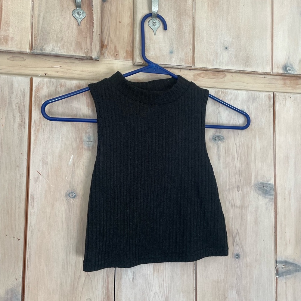 Cropped turtle neck